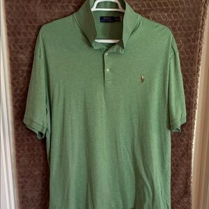 Polo by Ralph Lauren Men's Light Green Short Sleeve Polo